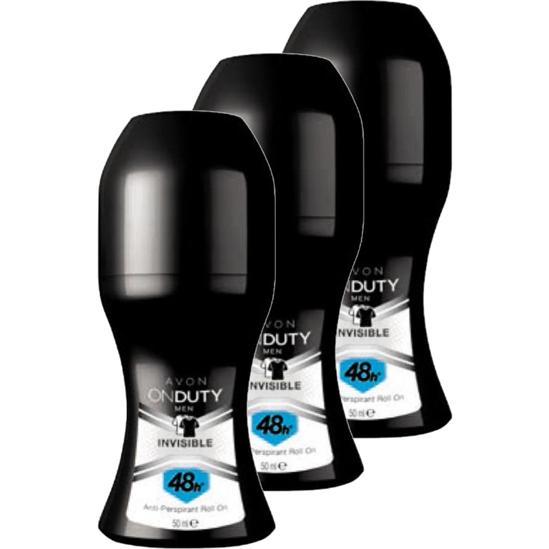 Avon Onduty Invisible Erkek Rollon 50 ml 48 Saat Koruma Sağlayan Üçlü Set