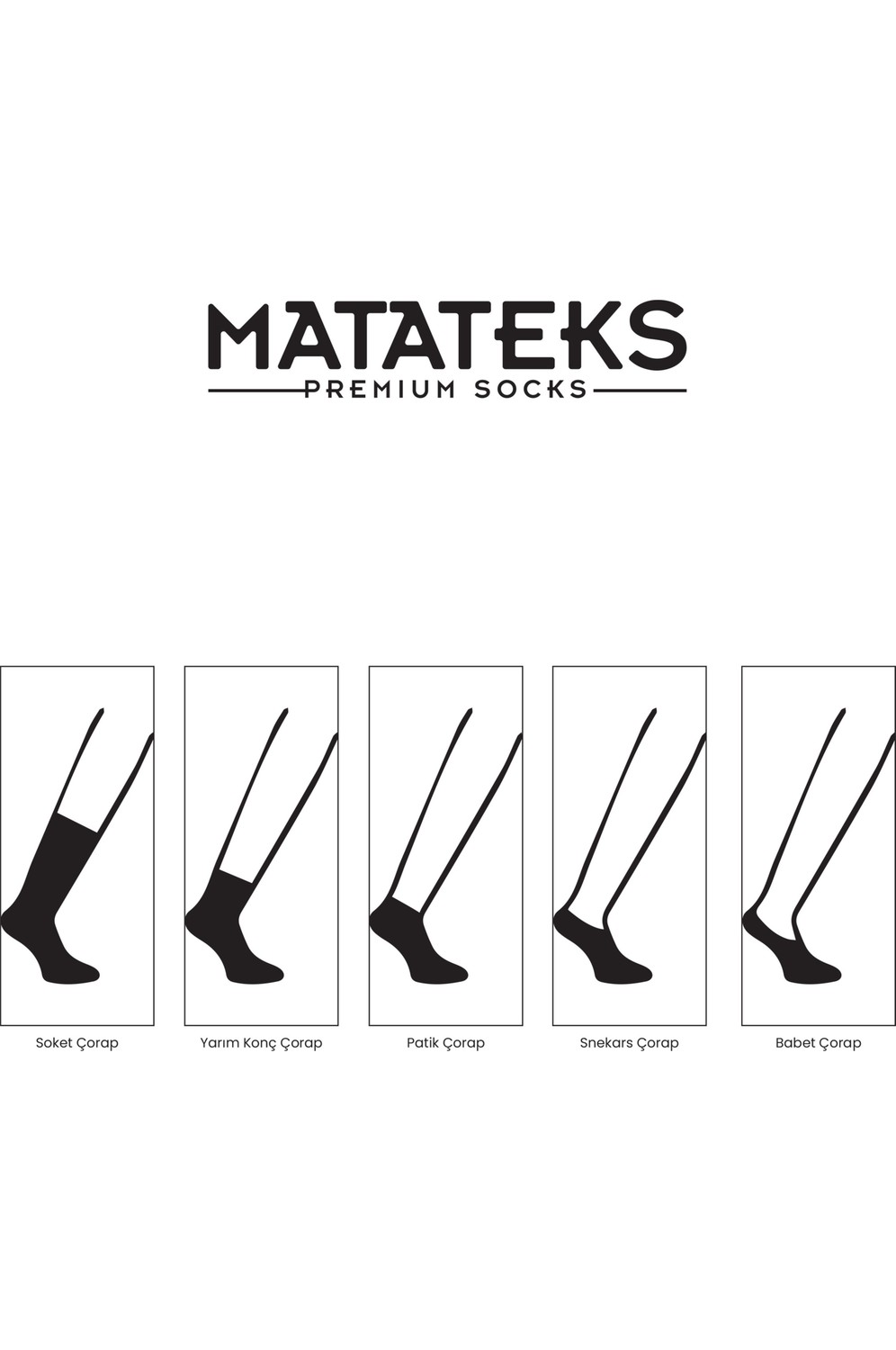 Matateks Bambu Erkek Düz Yarım Konç Çorap 200 Iğne Dikişsiz Premium 6’lı Kutulu görsel 4