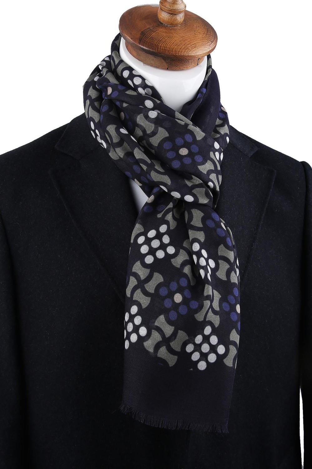 Kravatkolik Spring Style Lacivert Italyan Modal Kaşkol MDL04 görsel 2