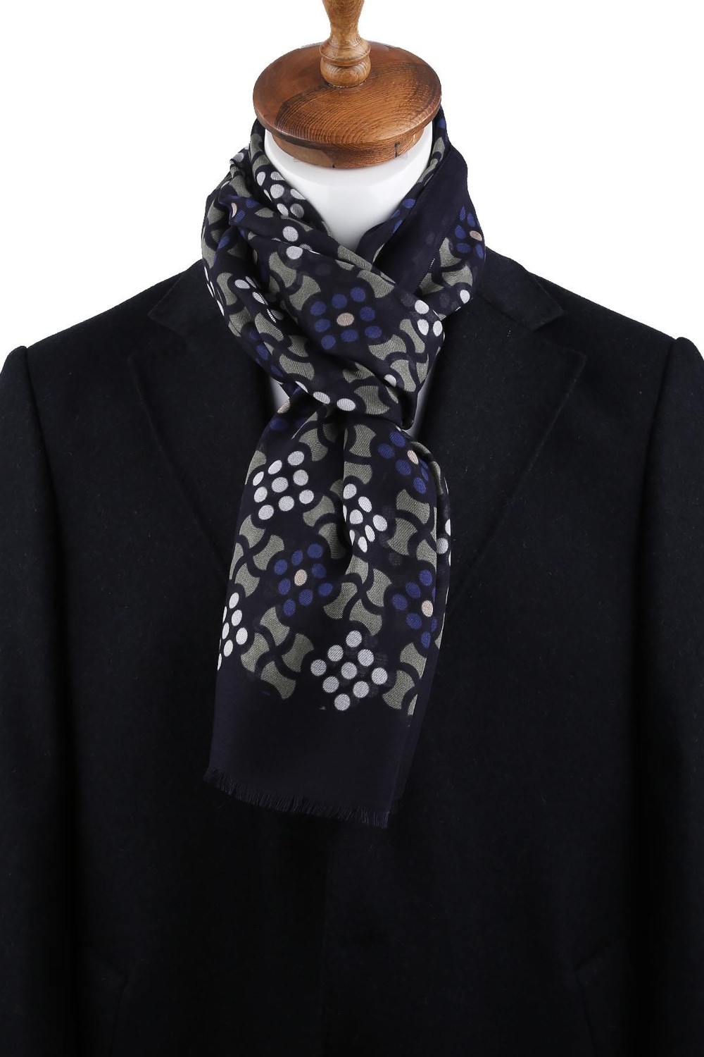 Kravatkolik Spring Style Lacivert Italyan Modal Kaşkol MDL04 görsel 4