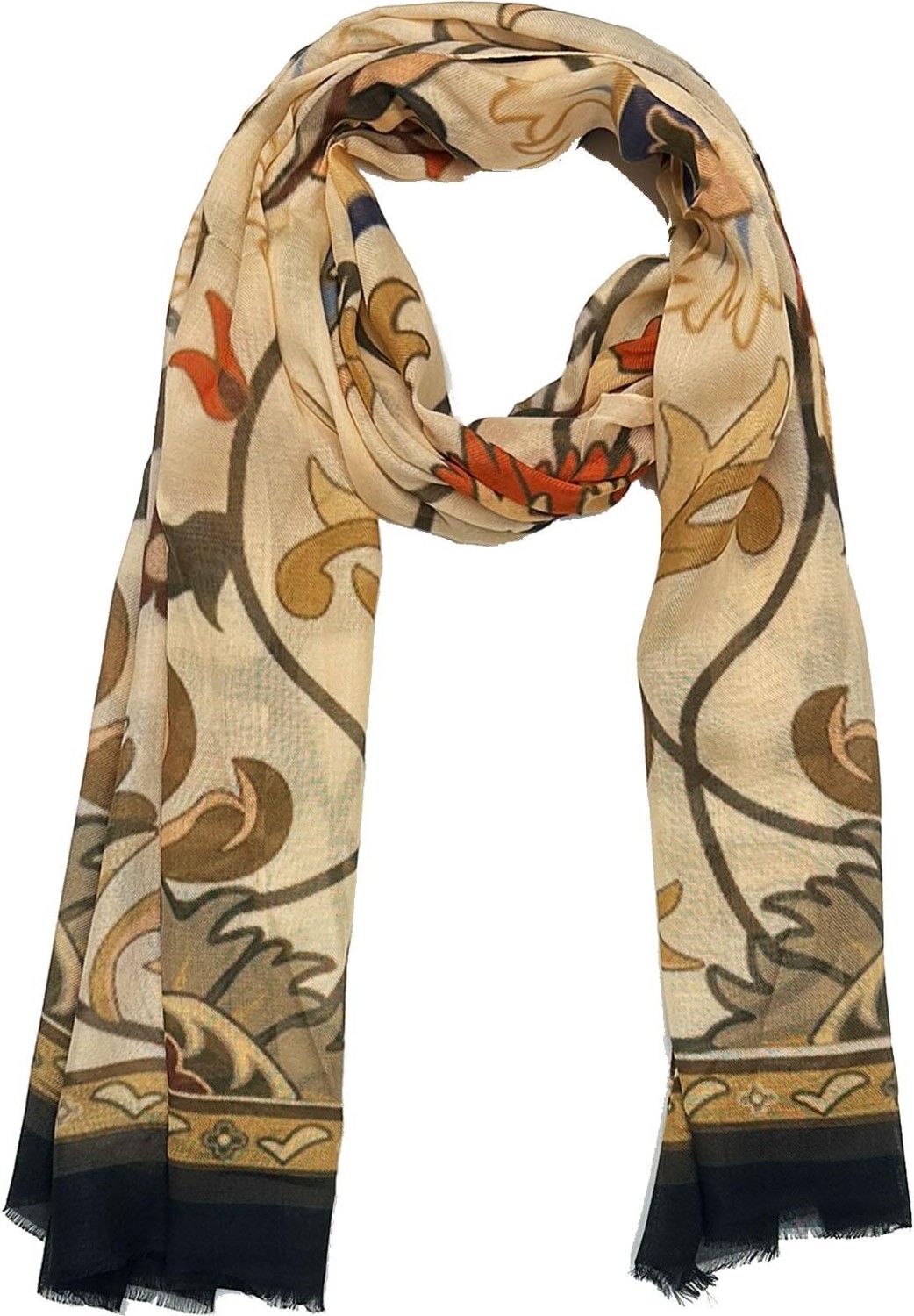 Kravatkolik Mosco Style Krem Bej Modal Kaşkol Erkekler İçin Şık Tasarım 180x65 cm görsel 3