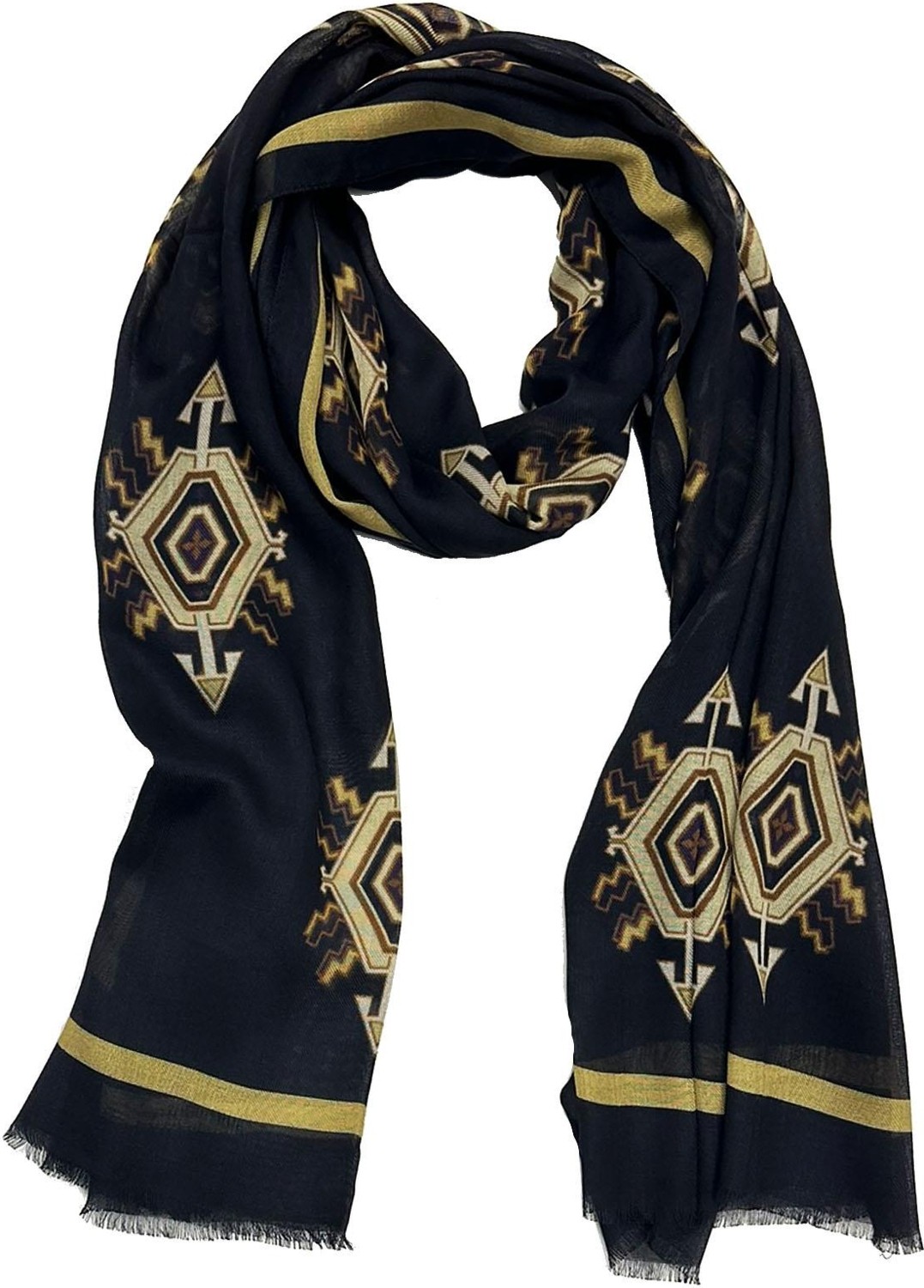 Kravatkolik Thompson Style Siyah Italyan Modal Kaşkol MDL06 görsel 3