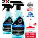 Betax Araba Cam Buz Çözücü Sprey 2'li 500 ml & Mini Çekçek 12 cm