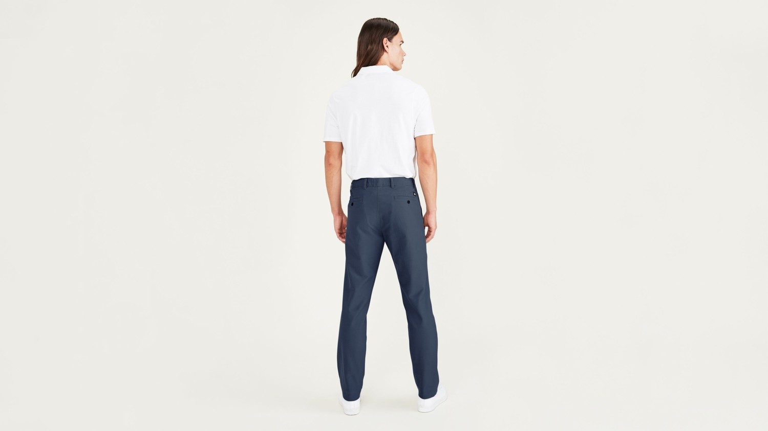 Dockers Smart 360 Comfort Knit Lacivert Slim Fit Chino Pantolon görsel 3