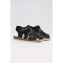 Benetton BN-1204- 3958 Siyah-Çocuk Sandalet