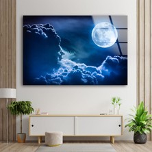 Myphotostation Ay Manzarası Temperli Cam Duvar Tablosu