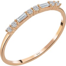 Sirius Pırlanta Baget Pırlanta Dora Yarım Tur Yüzük 0447R0068