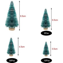 Passing 50 Adet Minyatür Yapay Noel Ağacı Küçük Kar Don Ağaçları Çam Ağaçları Noel Dıy Parti Dekorasyon El Sanatları (Yurt Dışından)