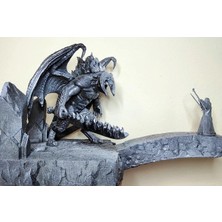 Turansoy Craft Balrog ve Gandalf Savaşıyor Figür 20 cm Yüzüklerin Efendisi Lotr (Büyük Boy)