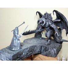 Turansoy Craft Balrog ve Gandalf Savaşıyor Figür 20 cm Yüzüklerin Efendisi Lotr (Büyük Boy)