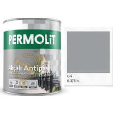 Permolit Akçalı Antipas Pas Önleyici Boya Gri 0.375 Lt.
