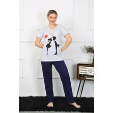 Akbeniz Kadın Kısa Kol Penye Pijama Takımı 4208