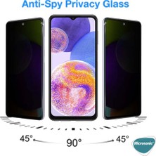 Microsonic Samsung Galaxy A05S Privacy 5D Gizlilik Filtreli Cam Ekran Koruyucu Siyah