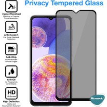 Microsonic Samsung Galaxy A05S Privacy 5D Gizlilik Filtreli Cam Ekran Koruyucu Siyah