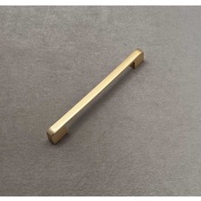 Koldoor Arel Mat Altın Tv Ünitesi Vestiyer Yatak Odası Mutfak Dolap Çekmece Kulpu 160 mm (16 Cm) 1 Adet