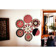 Atlas Home Art 7 Adet Hasır Duvar Tabağı