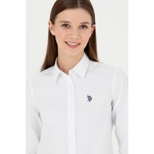 U.s. Polo Assn. Kadın Beyaz Gömlek Basic 50288851-VR013