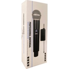 Coverzone Kablosuz Karaoke Mikrofonu 6.35mm Amfi Hoparlör İçin 600 Hz ila 800 KHz Çok Amaçlı Tak ve Çalıştır Kablosuz Mikrofon Dış Mekan İçin WN05