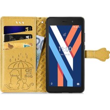 Yihang Boutique Wiko Y52 Karikatür Hayvanlar Için Kılıf Darbeye Kapak Kapak Kısa Kayış Vaka (Yurt Dışından)