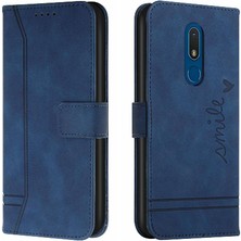 Manyi Mall Nokia C3 Flip Folio Cüzdan Için Telefon Kılıfı Pu Deri Kart Yuvaları Kapak El (Yurt Dışından)