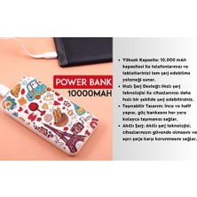 Cosmostech 10.000 Mah Powerbank Eyfel Kulesi Temalı, Taşınabilir Güç Bankası