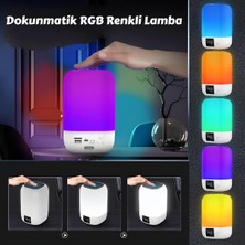 Cosmostech DY20 Mini Hıfı Rgb Aydınlatmalı, Alarm Saat, Uyku Modlu, Bluetooth Kablosuz Speaker Hoparlör