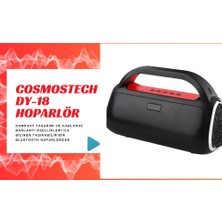 Cosmostech Dy-18 Kablosuz Bluetooth Speaker Hoparlör, Taşınabilir, Yüksek Ses Kalitesi