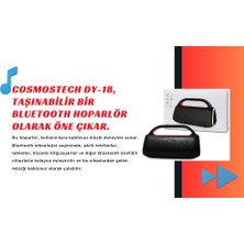 Cosmostech Dy-18 Kablosuz Bluetooth Speaker Hoparlör, Taşınabilir, Yüksek Ses Kalitesi