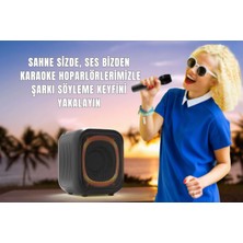 Cosmostech MS7K Taşınabilir Kablosuz Speaker, Bluetooth Hoparlör, - Çift Mikrofon Karaoke, RGB Aydınlatma, NFC