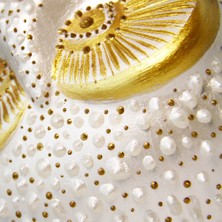 Coho Objet Coho Art Tılsımlı Baykuş El Yapımı Sanatsal Dekoratif Obje - Pearl White