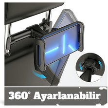 Cosmostech Araç Içi Koltuk Arkası 360° Ayarlanabilir° Tablet Telefon Tutucu Stand