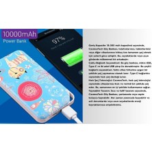 Cosmostech 10.000 Mah Powerbank Özel Resim Kedi Temalı, Taşınabilir Güç Bankası