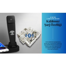 Cosmostech Kablosuz Şarj Cihazı Standı / Kablosuz ve USB ile Şarj Edilebilir Masa Üstü Şık Şarj Standı