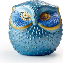 Coho Objet Coho Art Tılsımlı Baykuş El Yapımı Sanatsal Dekoratif Obje - Brilliant Blue