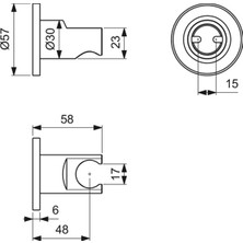 Ideal Standard 

BC806A5 Idealrain Sabit Askı Manyetik Gri