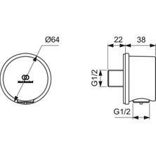 Ideal Standard 

BC808XG Idealrain Duş Dirseği Mat Siyah