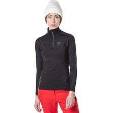 Rossignol Classique 12 Zip Kadın Siyah İçlik Üst
