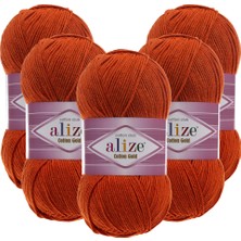 Alize Cotton Gold 5'li 036 Kiremit El Örgü Ipliği