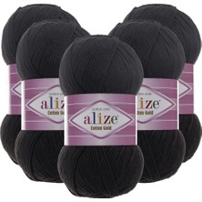 Alize Cotton Gold 5'li 060 Siyah El Örgü Ipliği