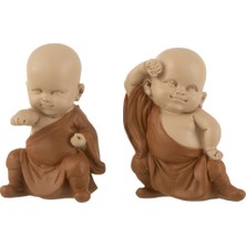 Laromita Decoration 2li Minik Yogi Set/kahverengi