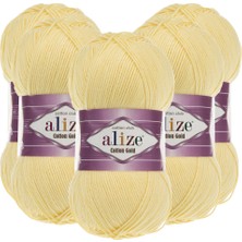 Alize Cotton Gold 5'li 187 Soft Sarı El Örgü Ipliği