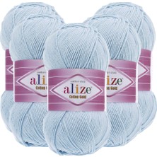 Alize Cotton Gold 5'li 513 Bebe Mavi El Örgü Ipliği