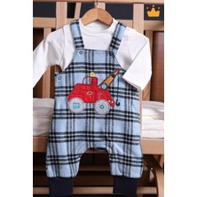 Baby Hola Erkek Bebek Salopet Badi 2'li Takım 2203