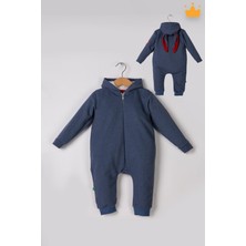 Babyhola Fermuarlı Tavşan Kulaklı Tulum 5014