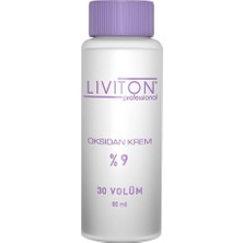 Liviton Professional Ev Tipi Liviton Professional  Universal Saç Boyası Aktive  %9 Oksidan Krem 30 Volume 3 Adet