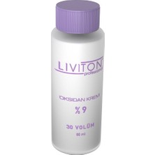 Liviton Professional Ev Tipi Liviton Professional  Universal Saç Boyası Aktive  %9 Oksidan Krem 30 Volume 3 Adet