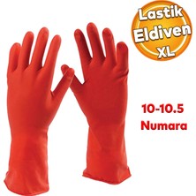 Badem10 Temizlik Bulaşık Çamaşır Yıkama Sağlık Endüstri Gıda Çok Amaçlı Eldiven X-L 10-10.5 Numara 1 Çift