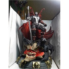Turansoy Craft Mortal Kombat Spawn Boyalı Figür Medieval Spawn Figür Büyük Boy 25CM