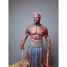 Turansoy Craft Darth Maul Son Düello Star Wars Boyalı Figür 30 cm (Büyük Boy)