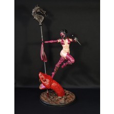 Turansoy Craft Mortal Kombat Mileena Figür Mortal Kombat Mileena Obje Büyük Boy 25CM